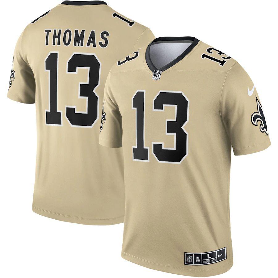 New Orleans Saints #13 Michael Thomas Nike Men's Gold Inverted Legend ...