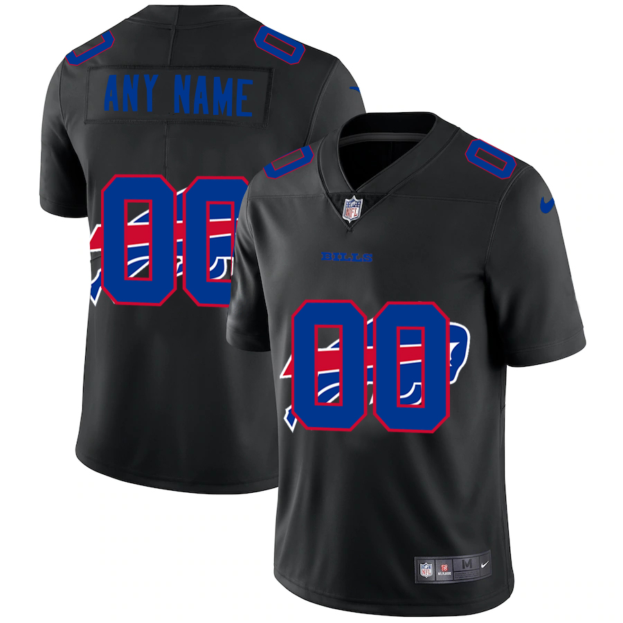 Buffalo Bills Custom Men's Nike Team Logo Dual Overlap Limited NFL ...