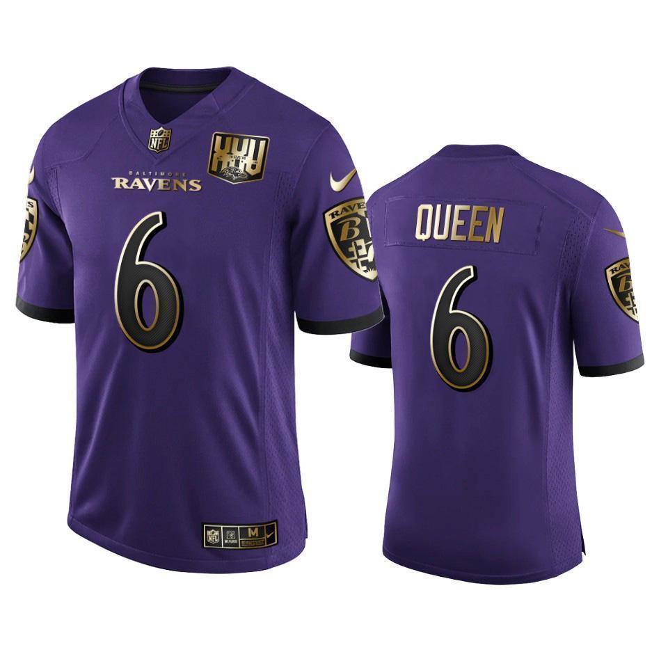 Baltimore Ravens 6 Patrick Queen Men's Nike Purple Team 25th Season