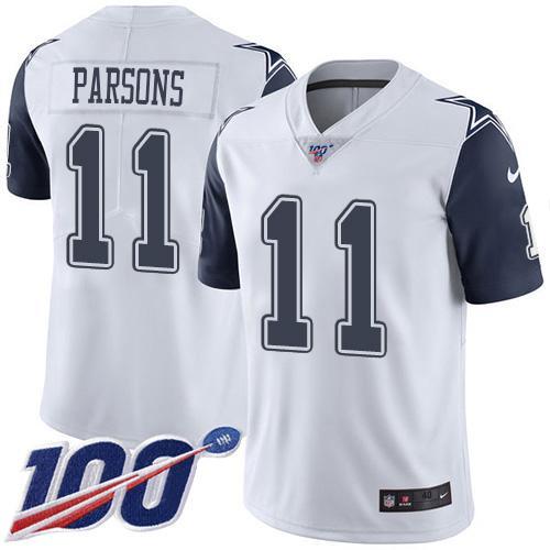 Nike Cowboys #11 Micah Parsons White Men's Stitched NFL Limited Rush ...