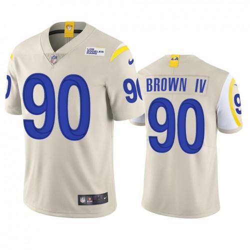 Los Angeles Los Angeles Rams #90 Earnest Brown IV Men's Nike Vapor ...