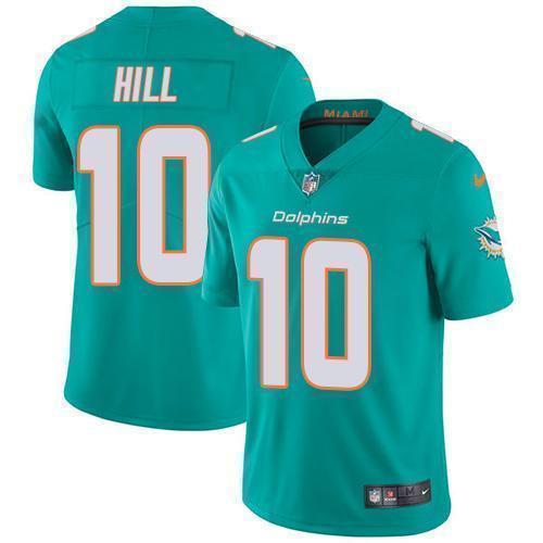 Nike Dolphins #10 Tyreek Hill Aqua Green Team Color Men's Stitched NFL ...