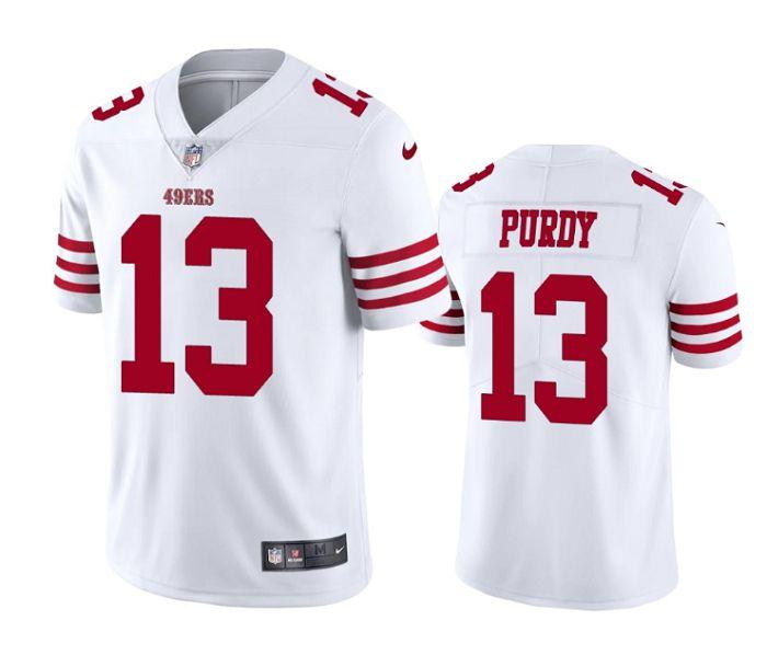 San Francisco 49ers #13 Brock Purdy White Nike Men's 2022-23 Limited ...