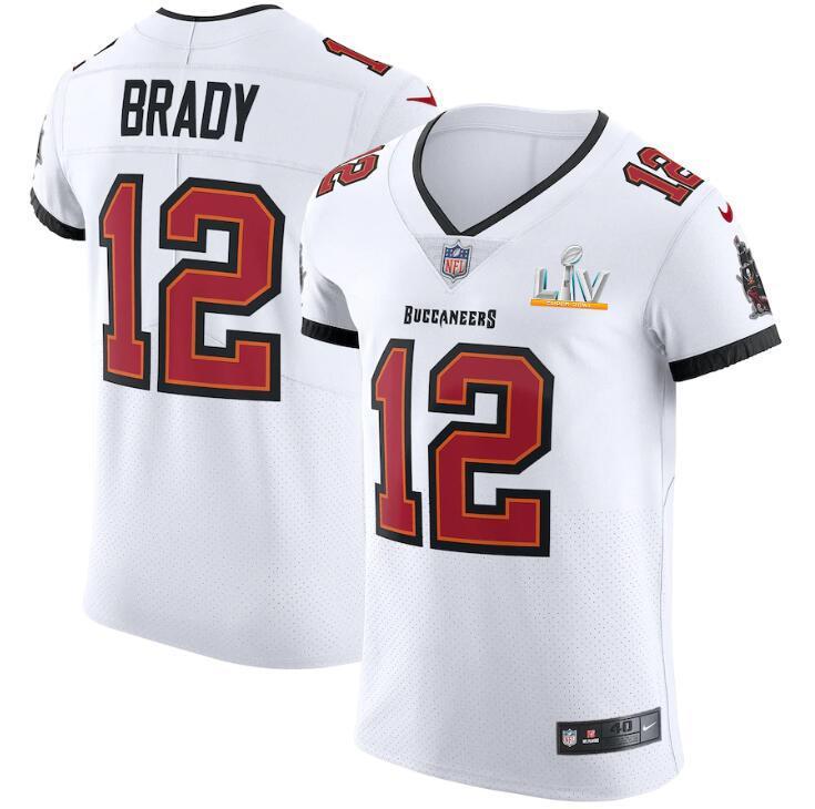 Tampa Bay Buccaneers 12 Tom Brady Mens Super Bowl Lv Bound Nike White